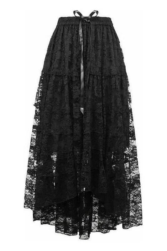 Black Lace Skirt