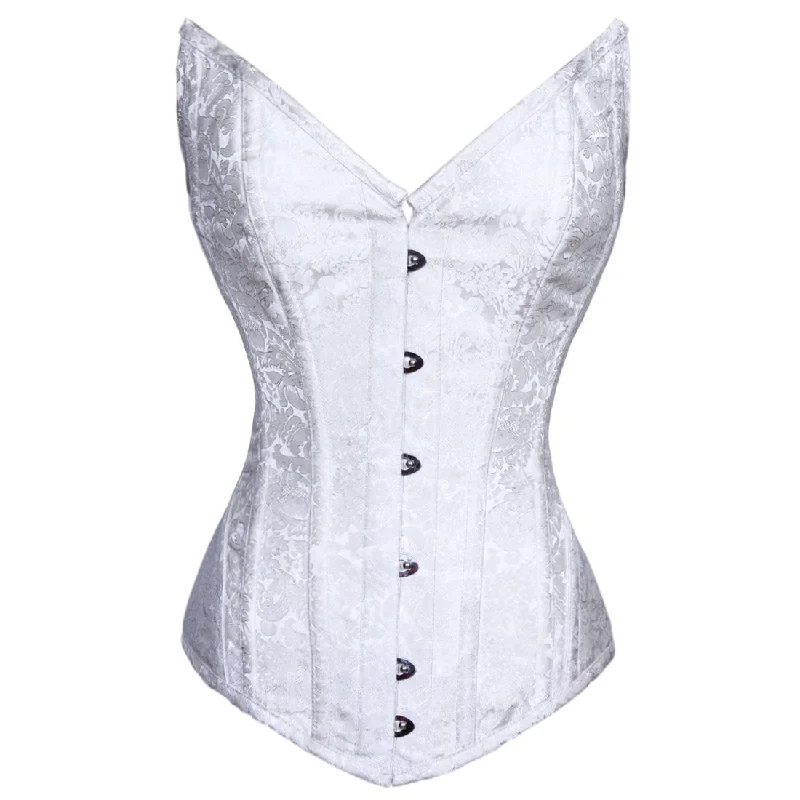 Edwina Authentic Steel Boned Long Lined Overbust Corset