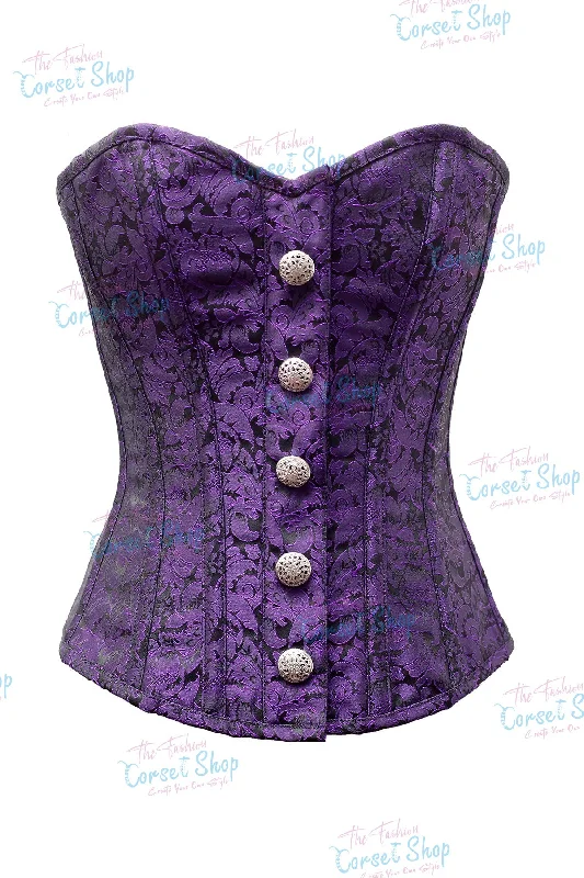 Purple/Black Brocade 100