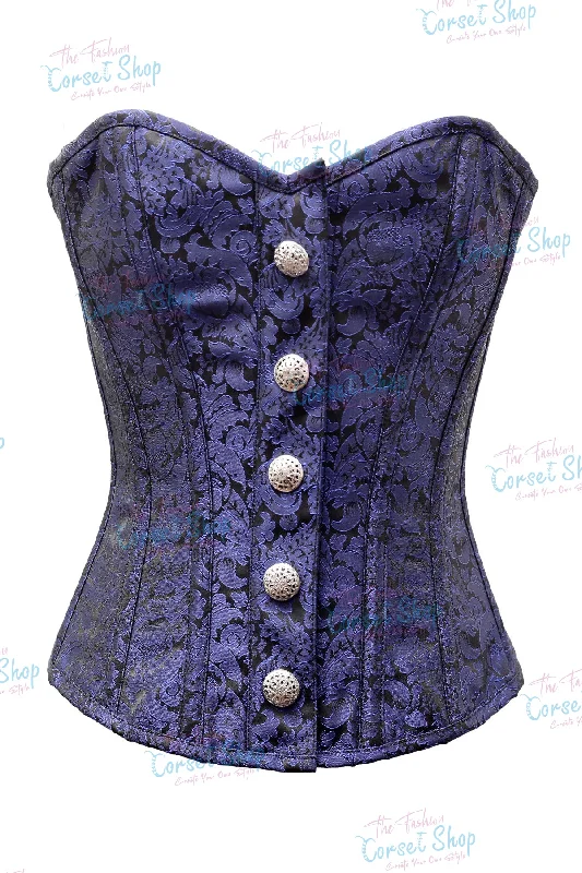 Blue/Black Brocade 100