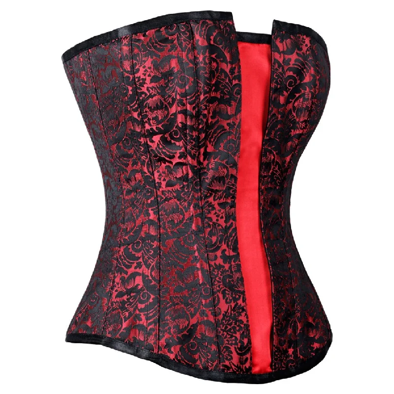 Vasilisa Overbust Black/Red Flap Authentic Overbust Corset