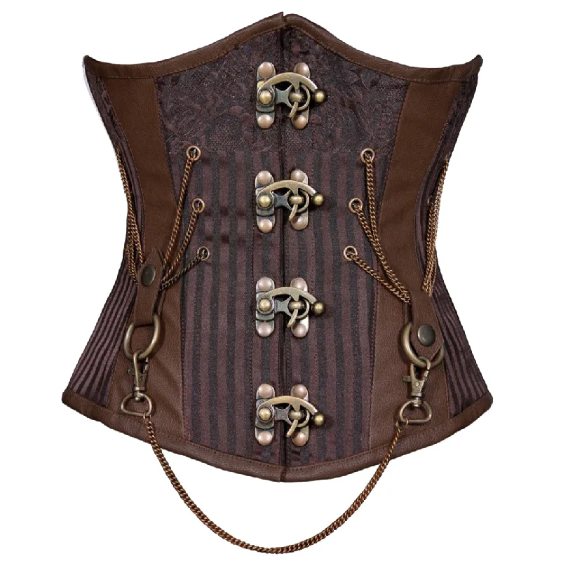 Xochit Steampunk Authentic Steel Boned Underbust Corset