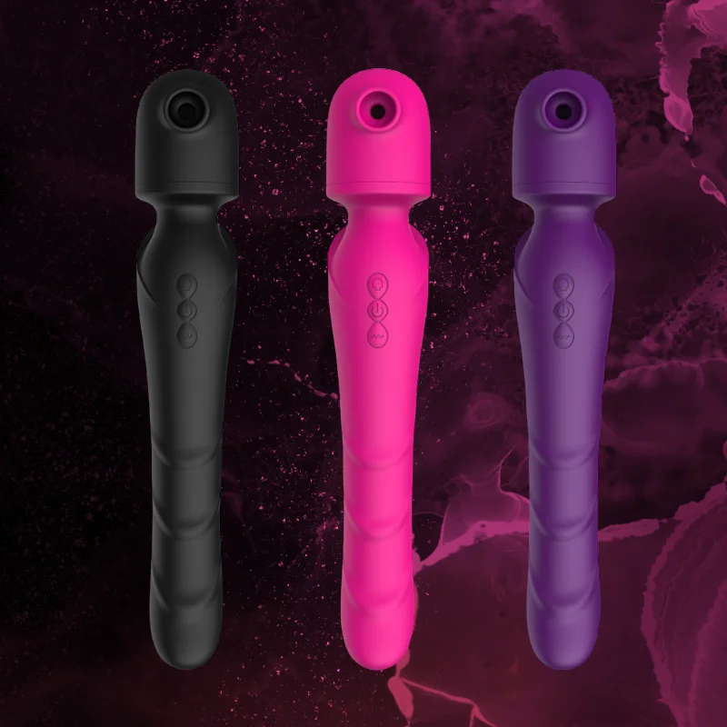 AdultLuxe Serenity Pulse  4 in 1 Wand with Clitoral Pulse, Air Suction & GSpot Stimulation Vibrator