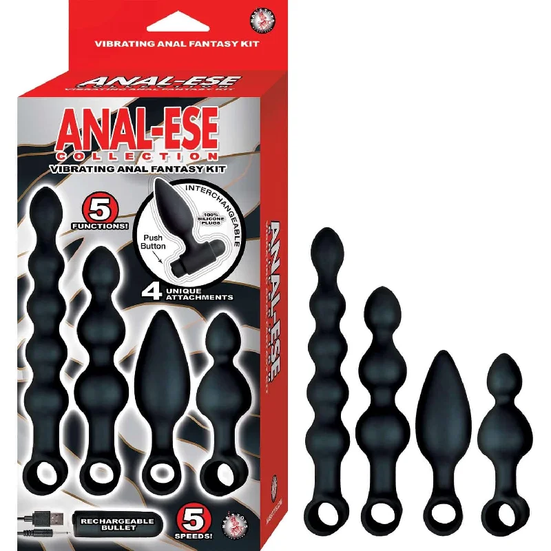 Anal Ese Collection Vibrating Anal Fantasy Kit Black