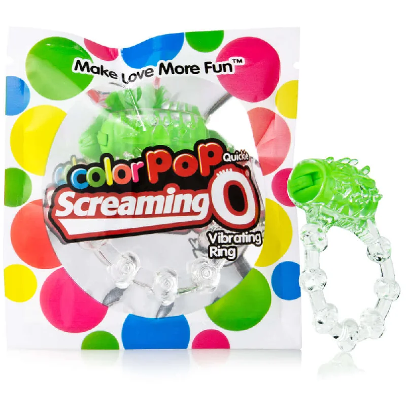 Color Pop Quickie Screaming O Green Ring