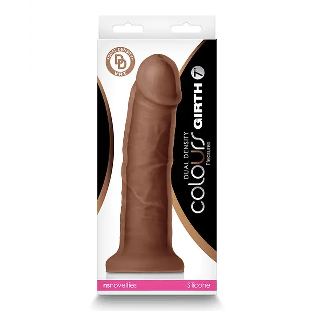 Colours Dual Density Girth 7 in. Dildo