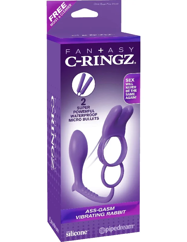 Fantasy C-Ringz Ass-Gasm Vibrating Rabbit