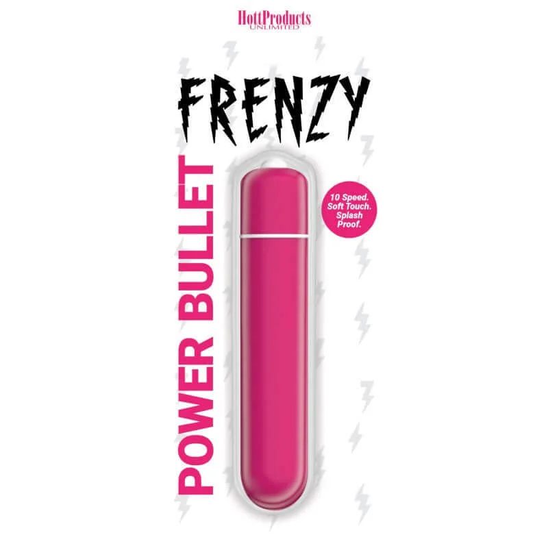 Frenzy Power Bullet Vibrator 10 Speeds Pink