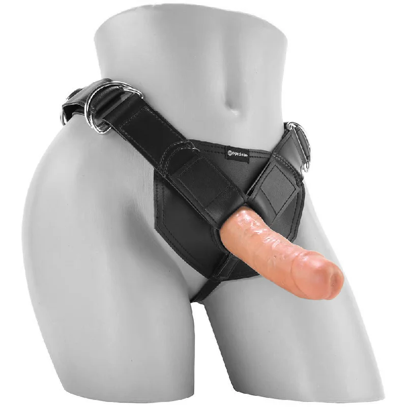 King Cock Harness with 6 Inch Cock in Tan