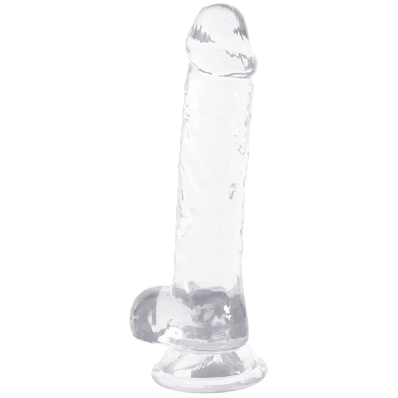 Naturally Yours 7 Inch Crystalline Dildo in Clear