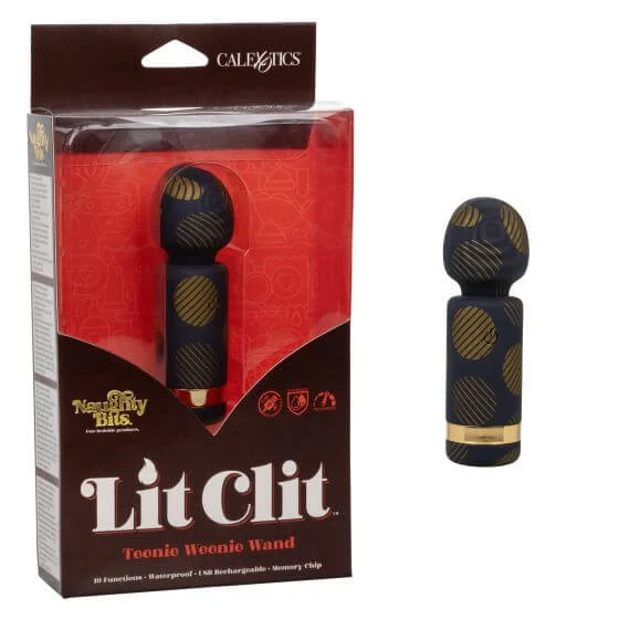 California Exotic Novelties 10-Function Silicone Lit Clit Teeny Weenie Wand: Compact & Versatile Mini Massager