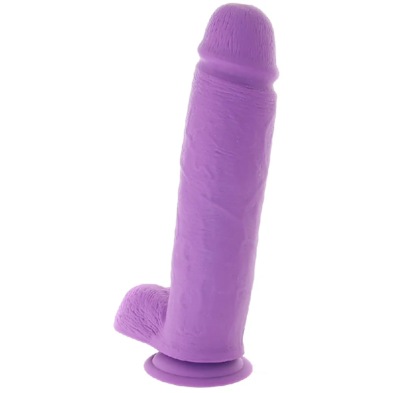 Neo Elite 10 Inch Dual Density Silicone Cock in Purple