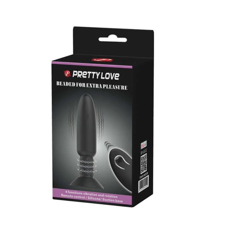 Pretty Love Beaded For Extra Pleasure Butt Plug with Remote Control