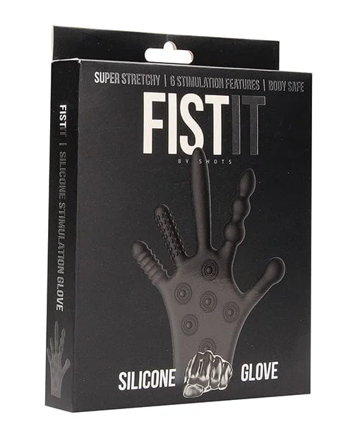 Shots FISTIT Silicone Stimulation Glove - Black