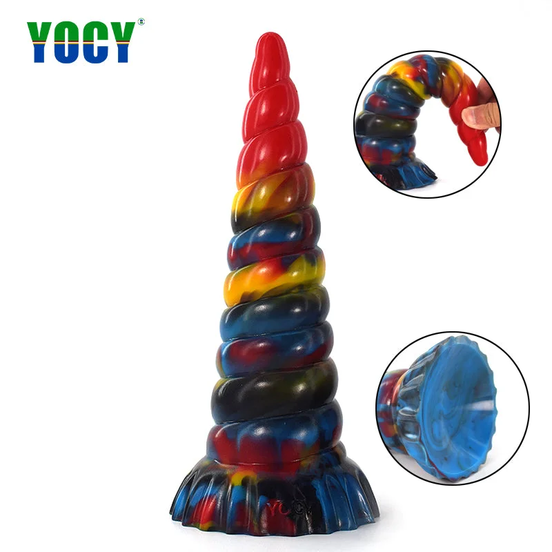 Large Unicorn Spiral Fantasy Animal Dildo