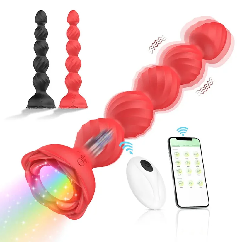 APP Remote Control Vibrating Anal Beads