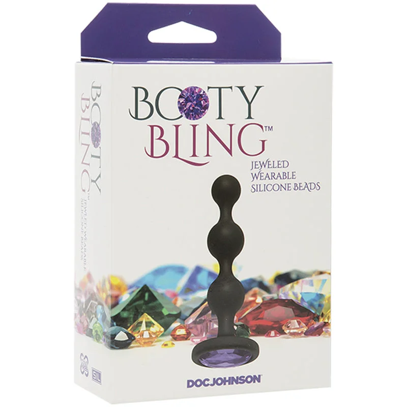 Booty Bling Wearable Silicone Beads - Purple