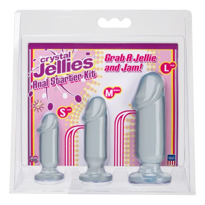 Doc Johnson Crystal Jellies Anal Starter Kit Clear