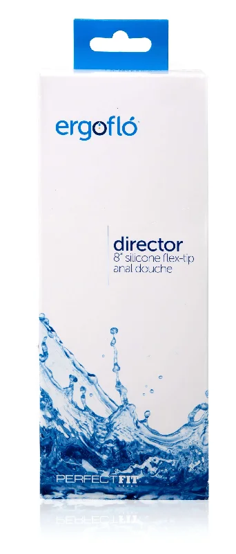 Perfect Fit Brand Ergoflo Director Black Anal Douche - Mess-Free and Efficient Cleaning