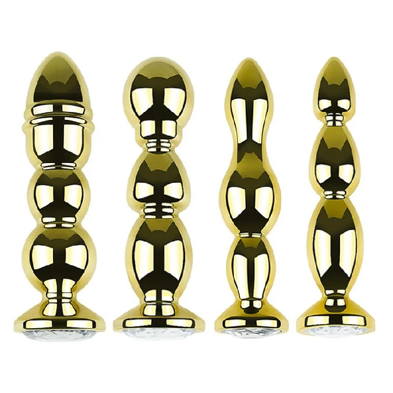 Gold Metal Anal Beads Sex Toys