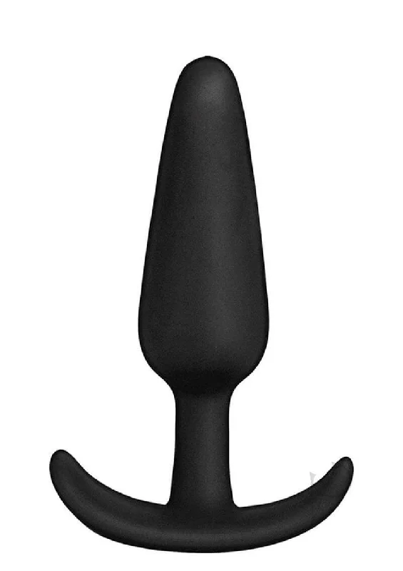 Small Silicone Anal Plug - 4 Inches Black | Ideal for Beginners | Gentle Anal Exploration