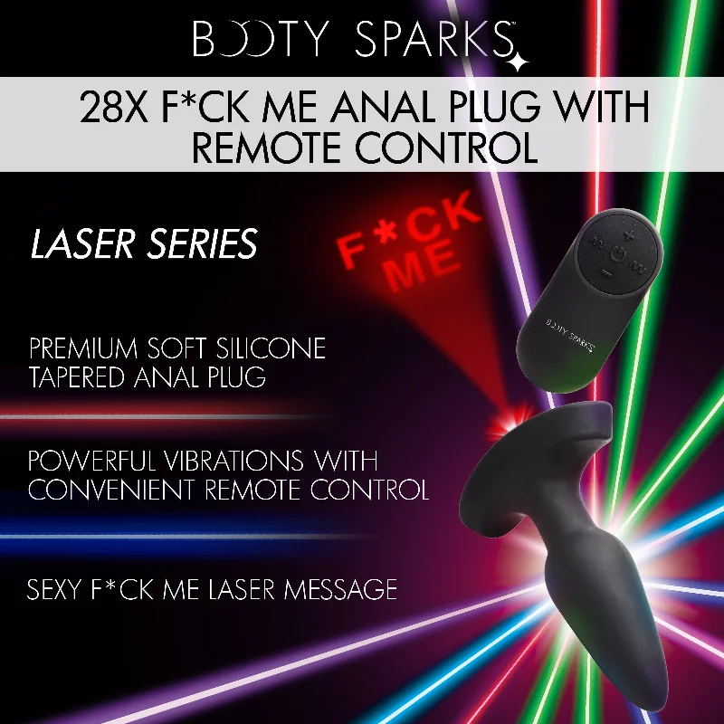 Laser Fuck Me Small Anal Plug w- Remote Control