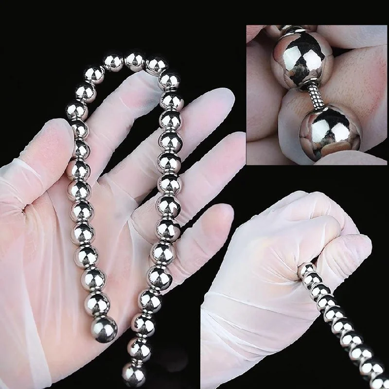 Long Metal Anal Beads Sex Toy