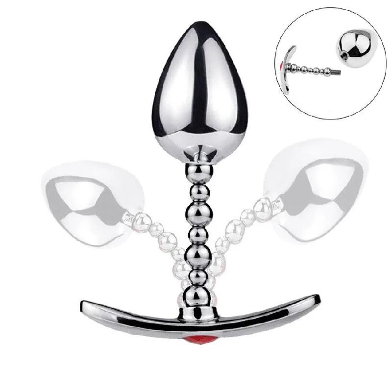 Metal Anal Beads Butt Plug for Sex Game