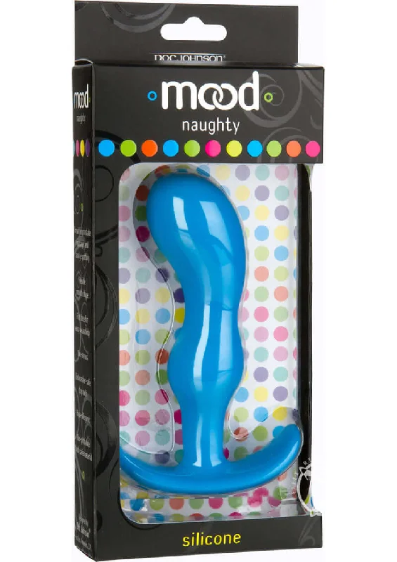 Mood Naughty 2 Large Blue Anal Plug - Soft Silicone Butt Plug