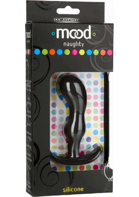 Mood Naughty 2 Medium Black Anal Plug - Soft Silicone Butt Plug