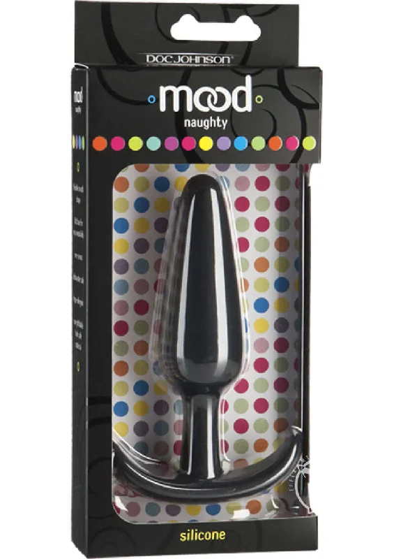 Mood Naughty Large Black Anal Plug - Soft Silicone Butt Plug