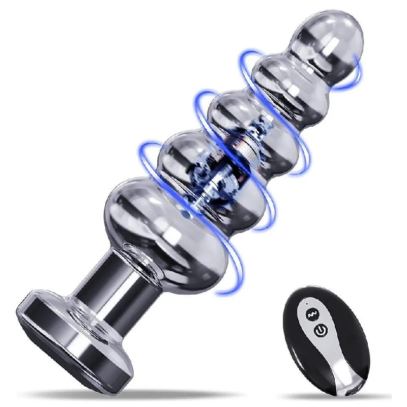 Remote Control Metal Vibrating Anal Butt Plug