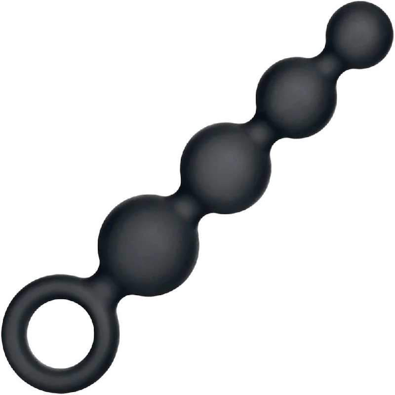 Silicone Booty Beads Anal Probe by CalExotics - Black