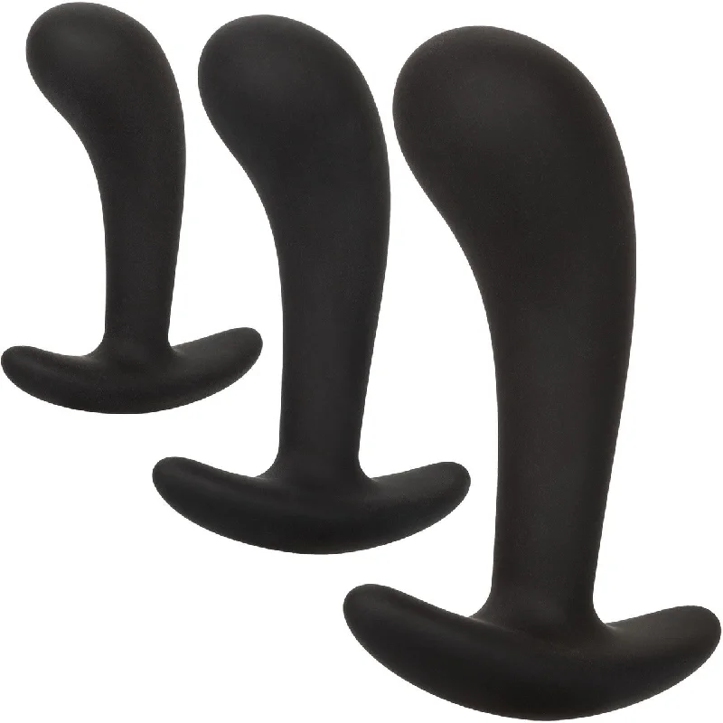 Silicone Prostate 3-Piece Kit By CalExotics - Black