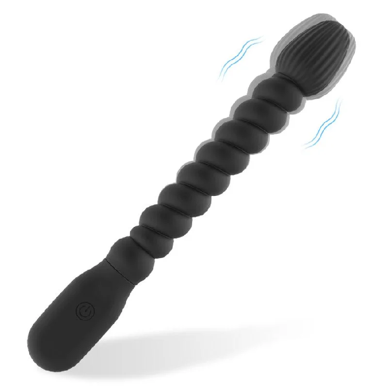 Thread Silicone Vibrating Anal Beads Sex Toy