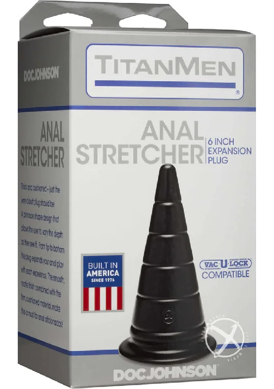 TitanMen Anal Stretcher 6 Black - Experience Customizable Pleasure