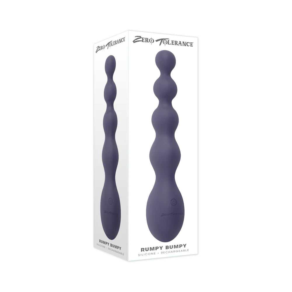 Zero Tolerance Rumpy Bumpy Rechargeable Vibrating Anal Vibrator Silicone