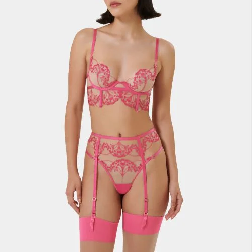 Bluebella Marisa Suspender 42386 in Fuchsia Pink