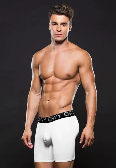 Envy E046-WHT Micro Low-Rise Athletic Boxer - S/M - White